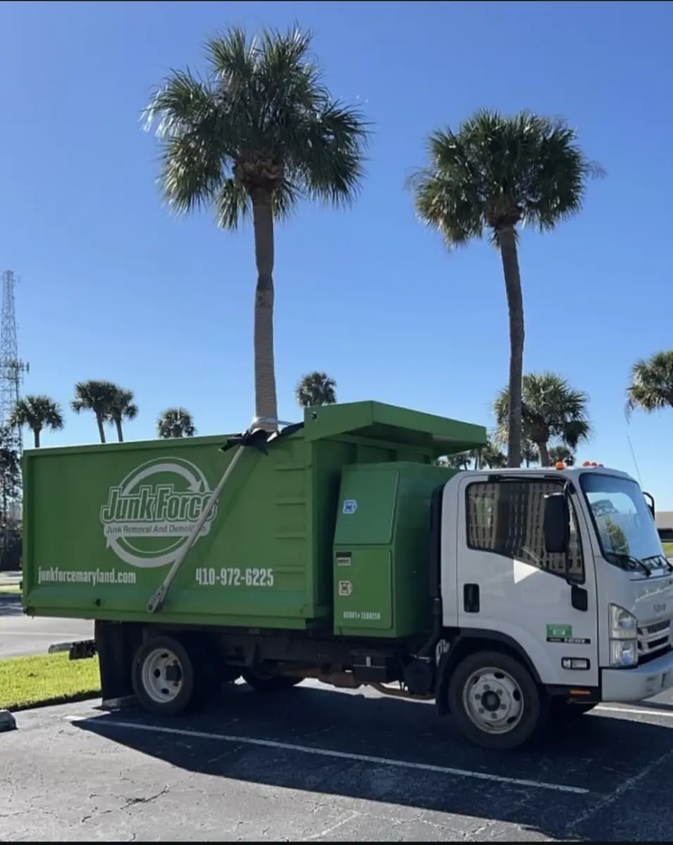 Junk Force junk removal truck Palm Beach County FL